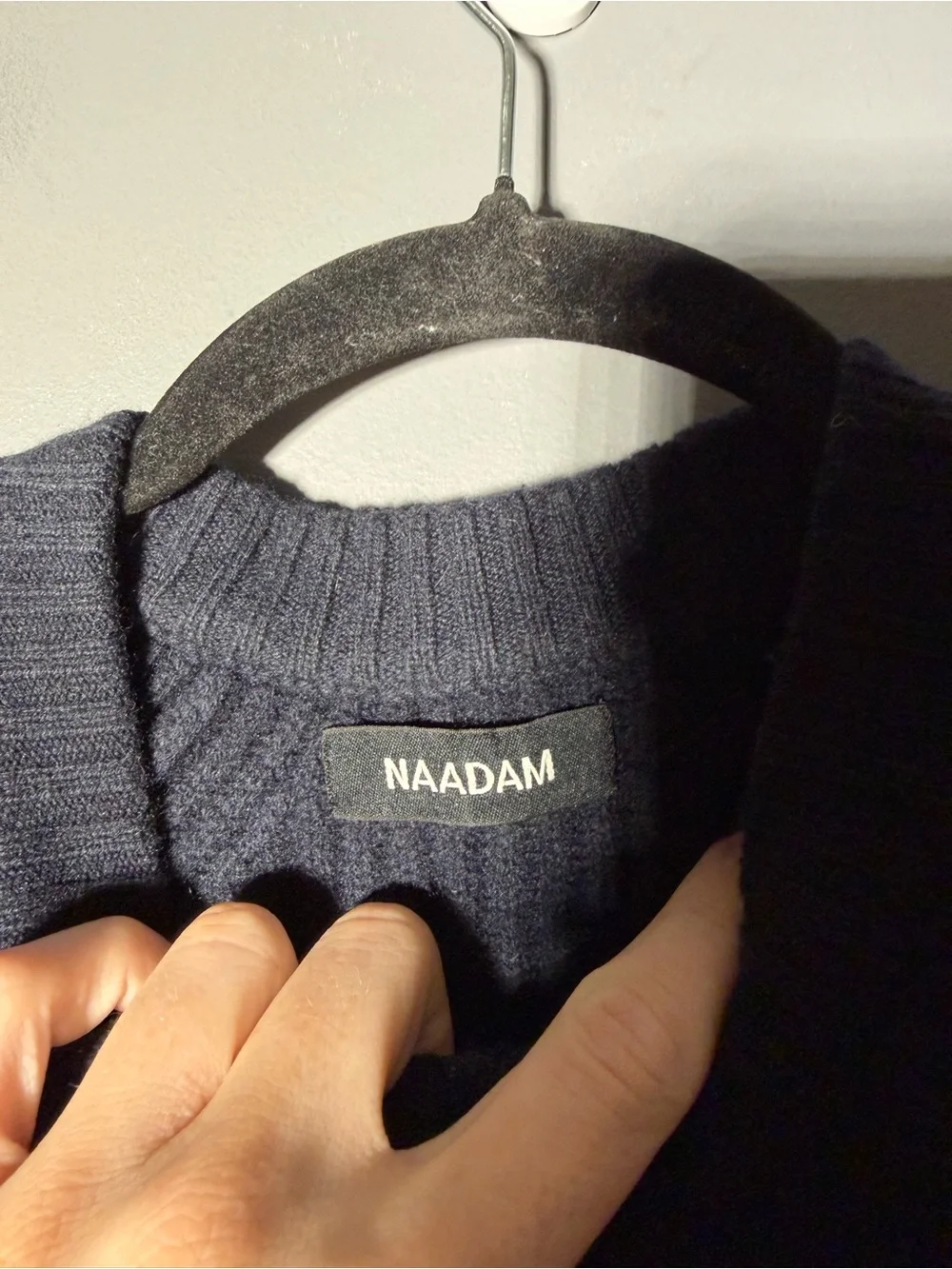 Naadam Fisherman Crewneck Cashmere Sweater Size Small